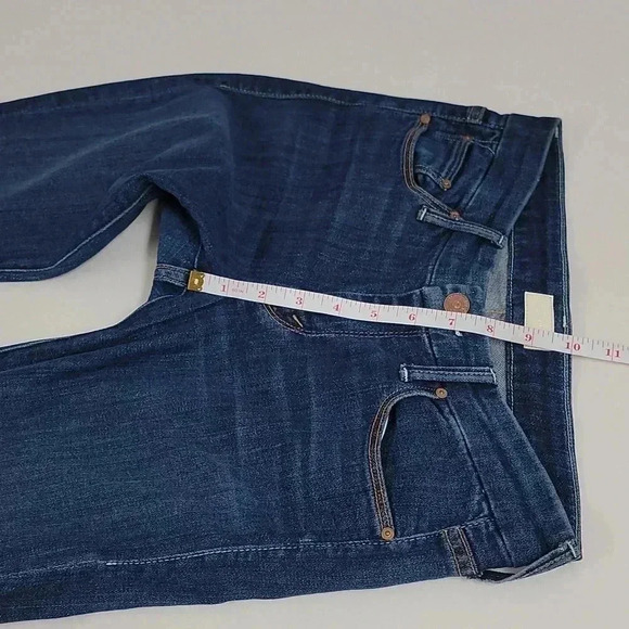 Mother The Looker Flowers From Storm Dark Wash Skinny Jeans Denim Mid Rise - Picture 7 of 14